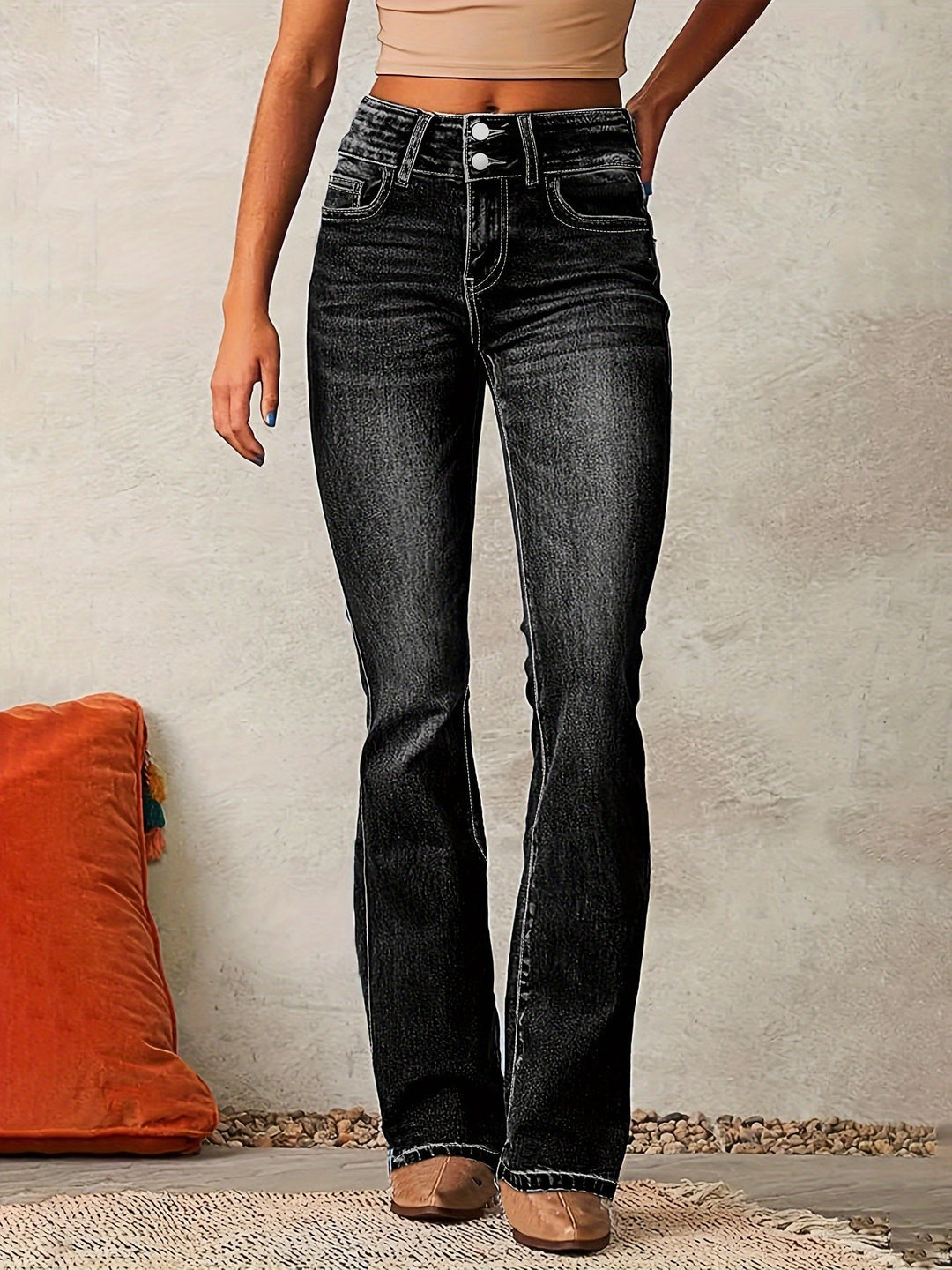 Aya - Jeans mit hoher Taille