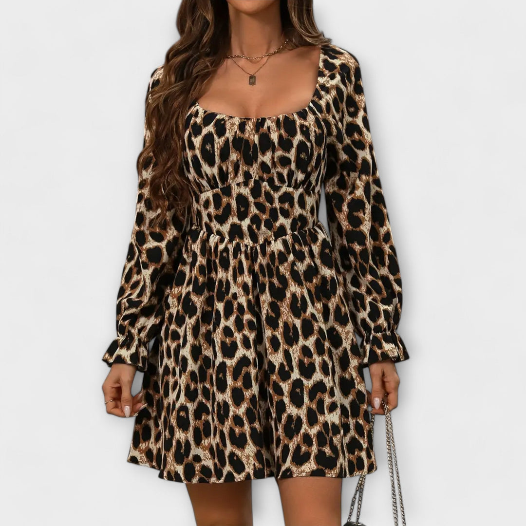 Bezauberndes Kleid mit Leopardenprint