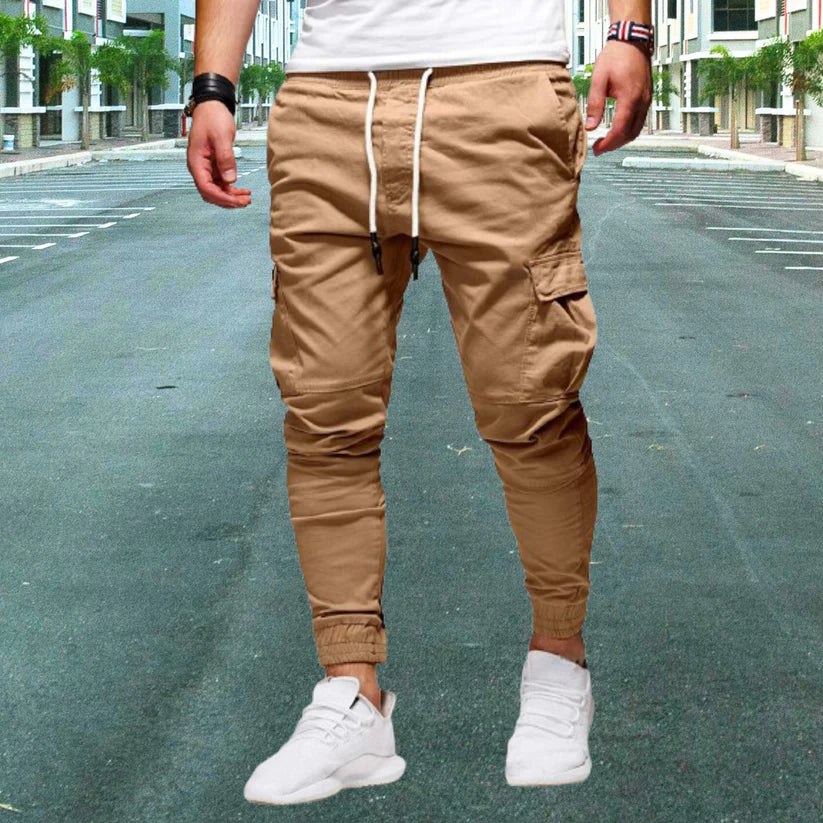 Leo - Lässige Herrenhose mit aufgesetzten Taschen