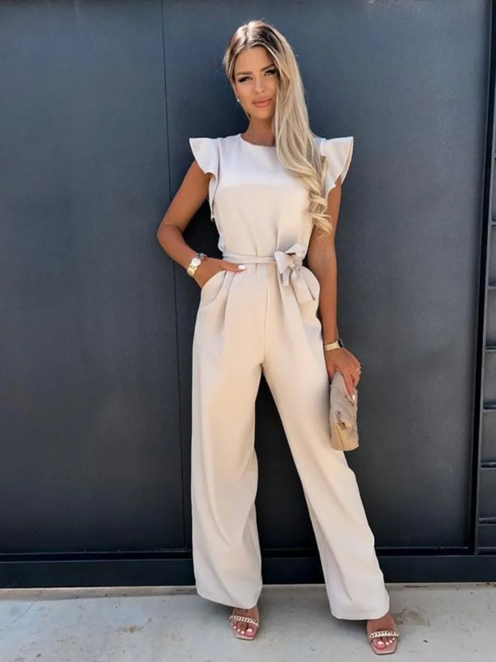 Isla I Eleganter Jumpsuit mit Rüschenärmeln
