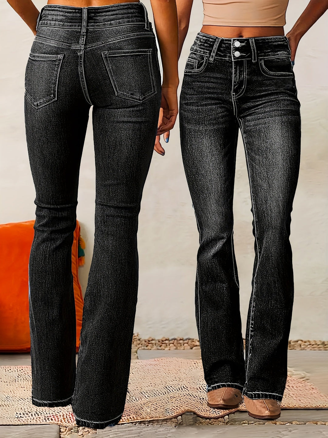 Aya - Jeans mit hoher Taille