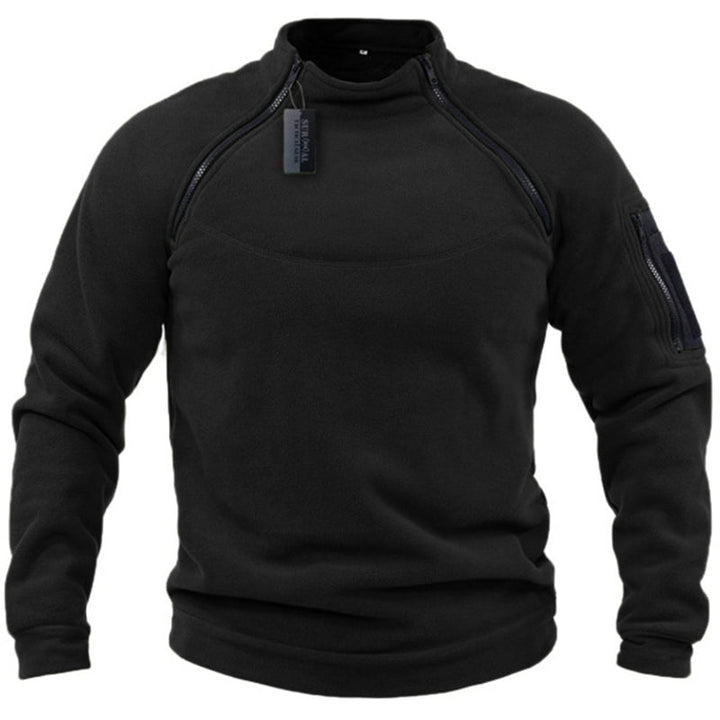 Steph™ | Fleece-Pullover im Militär-Stil