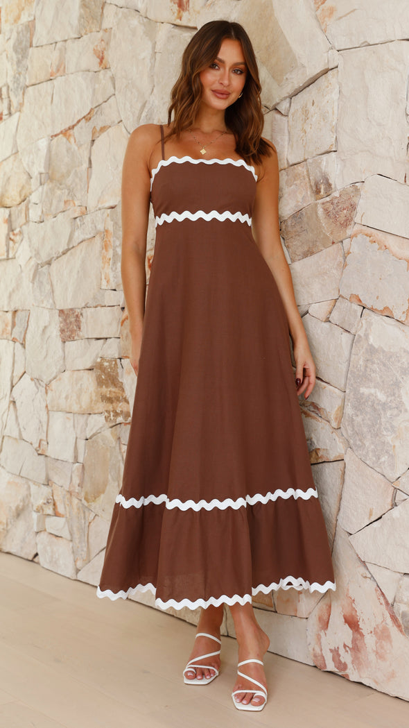 Karma | Langes Trägerkleid für einen eleganten Look