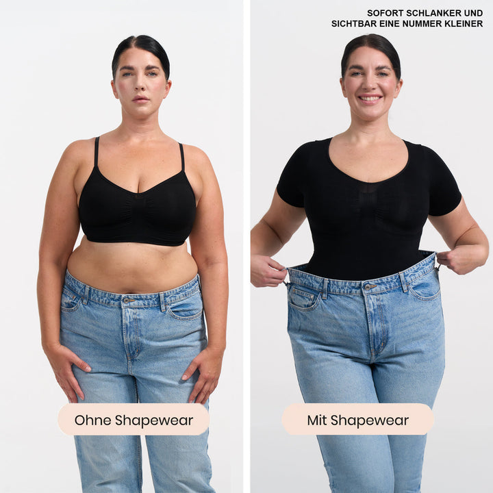 Bodysuit formendes Shapewear T-Shirt mit Slip