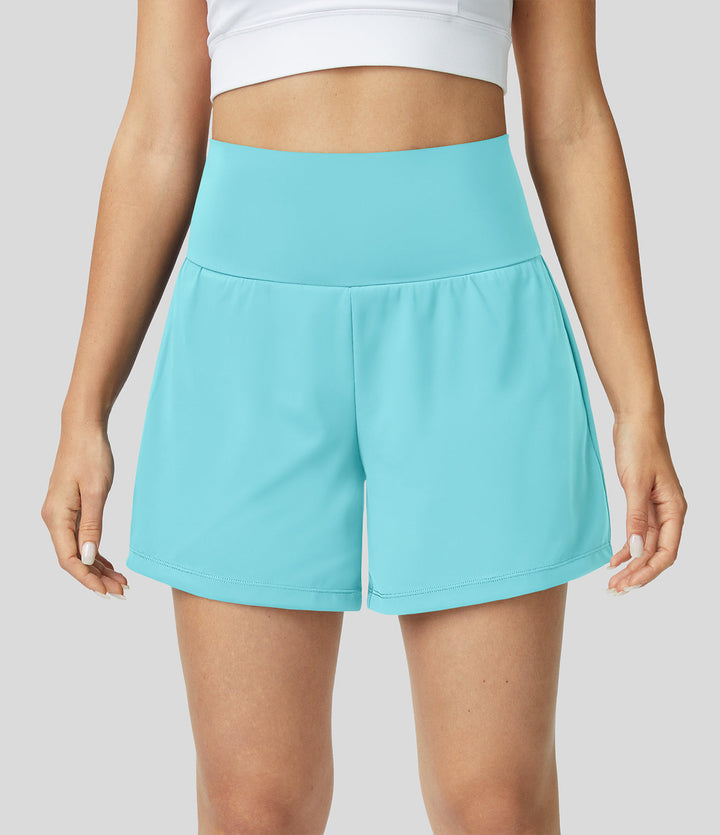 Gayle | 2-in-1 Yoga-Shorts mit hoher Taille, Gesäßtasche und Seitentasche