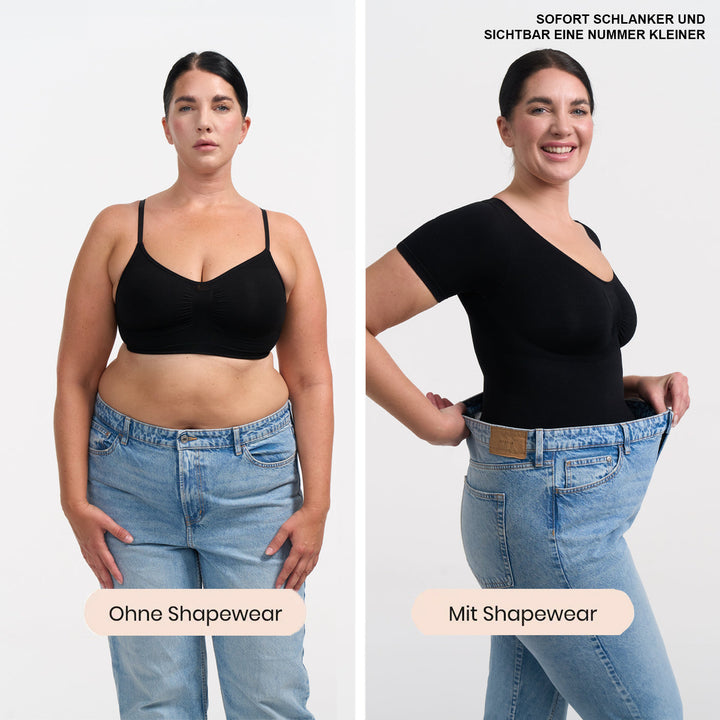 Bodysuit formender Shapewear T-Shirt mit Slip (Geheime Aktion)
