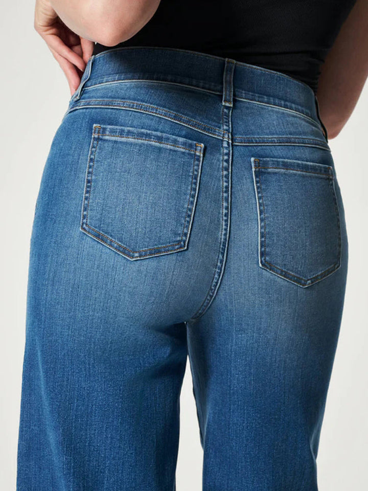 Ghislaine - Pull-On Jeans mit Weitem Bein