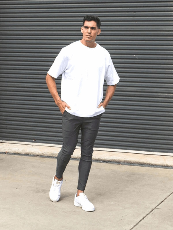 Noa Stretch-Hose - Grau