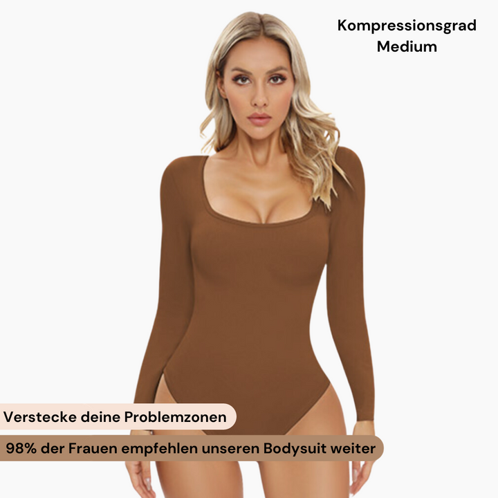 Langarm Bodysuit Formende Shapewear