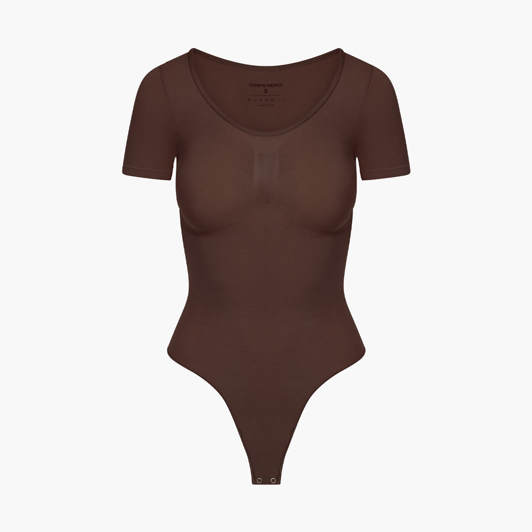 Bodysuit formende Shapewear T-Shirt mit String (Geheime Aktion)