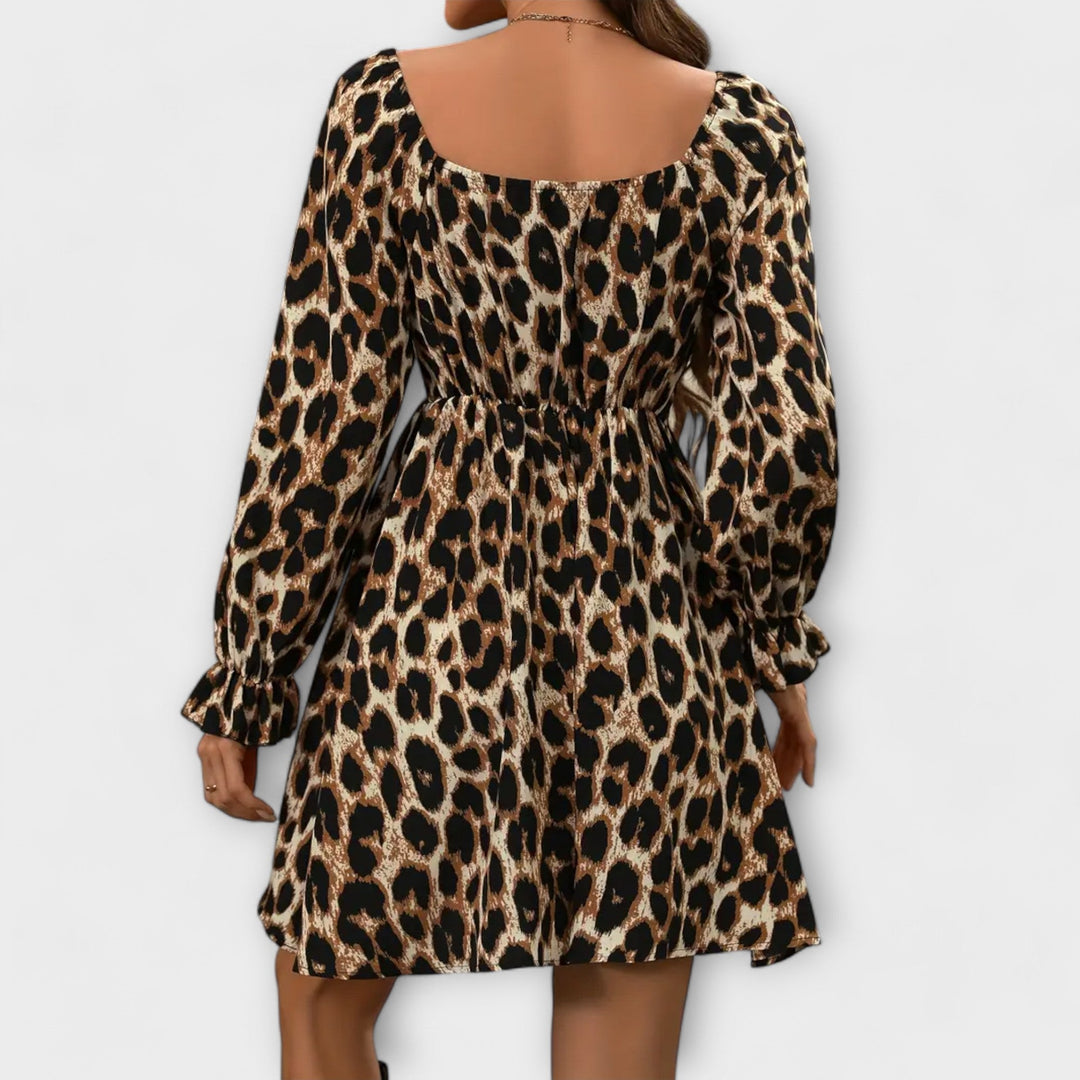 Bezauberndes Kleid mit Leopardenprint