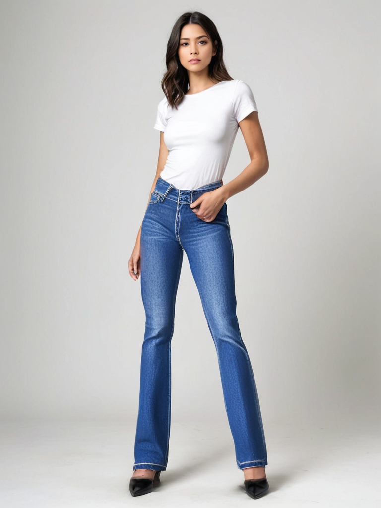 Aya - Jeans mit hoher Taille