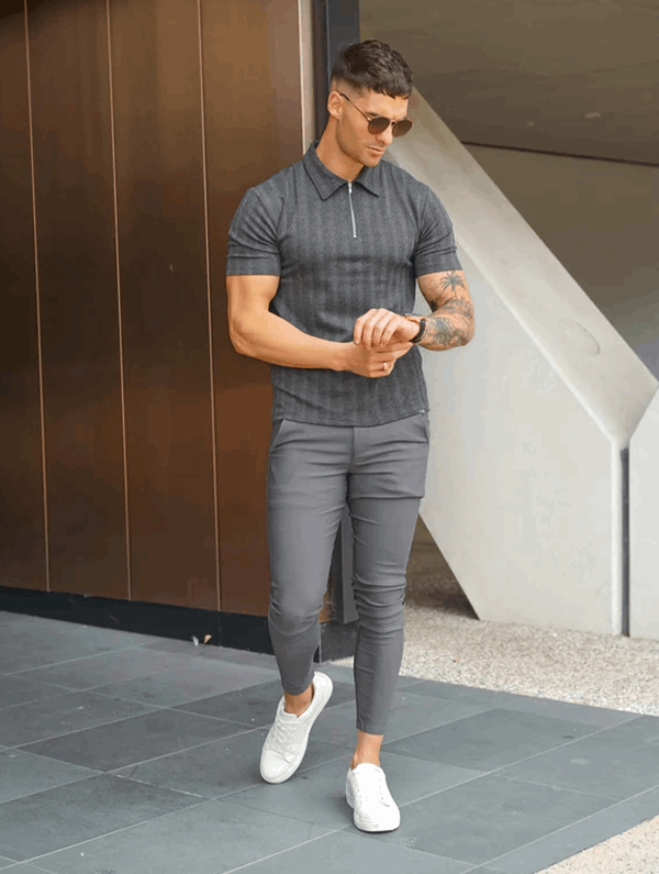 Noa Stretch-Hose - Grau