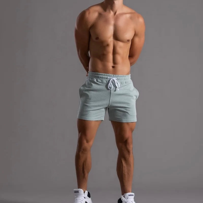 Ryder | Gestreifte Jogger-Shorts