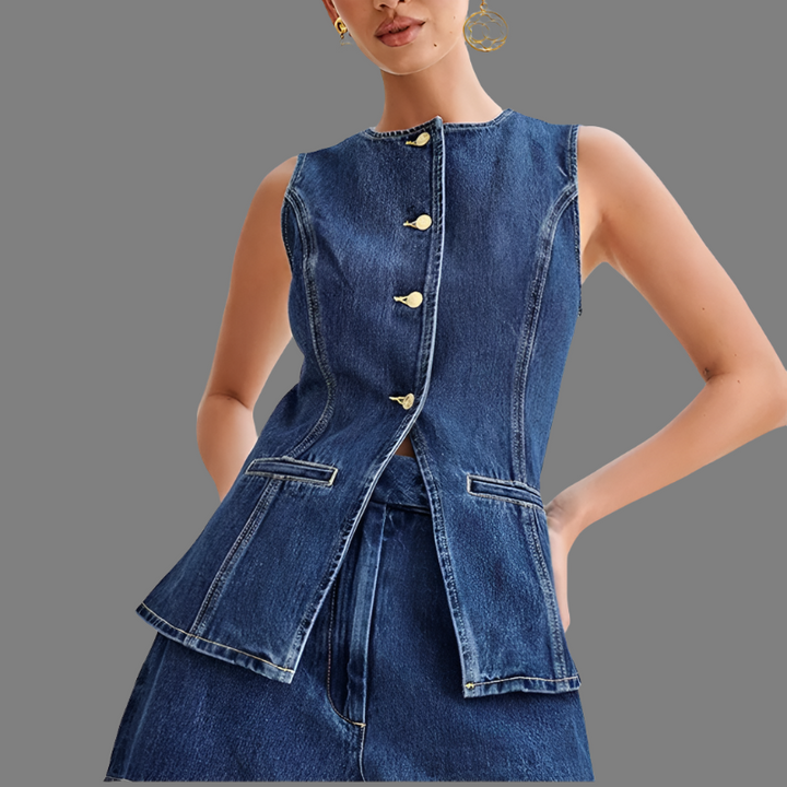 ILARIA | 2-TEILIGES DENIM-SET