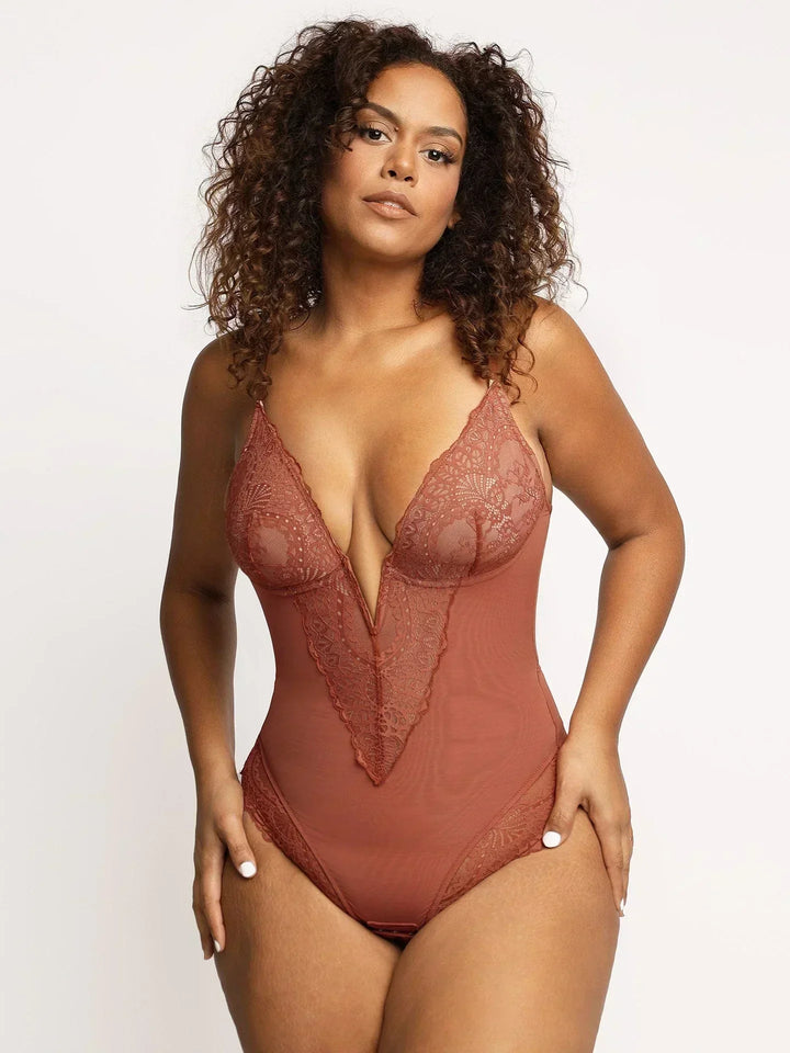 Sarah | SHAPEWEAR BODY mit tiefem V-Ausschnitt