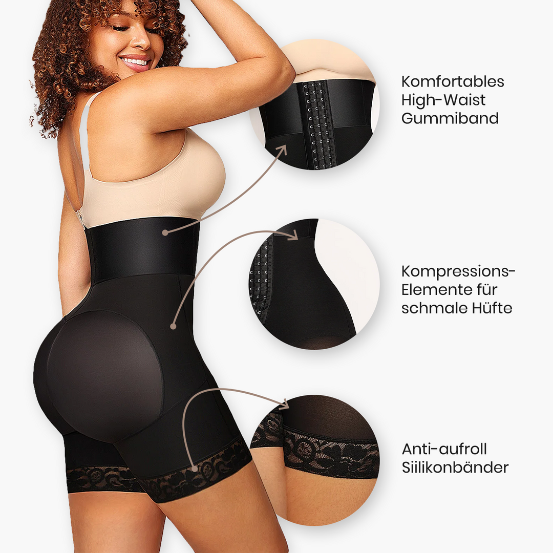 Hochtaillierte Form-Shorts mit Po-Lift und Bauchstütze (Abverkauf)