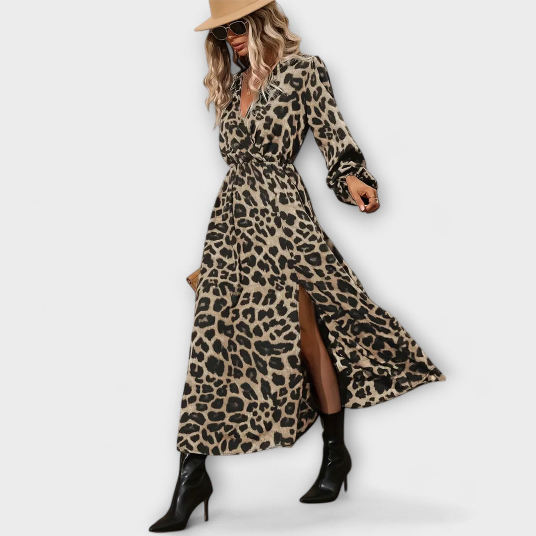 Natalie - Stylisches Kleid mit Leopardenmuster