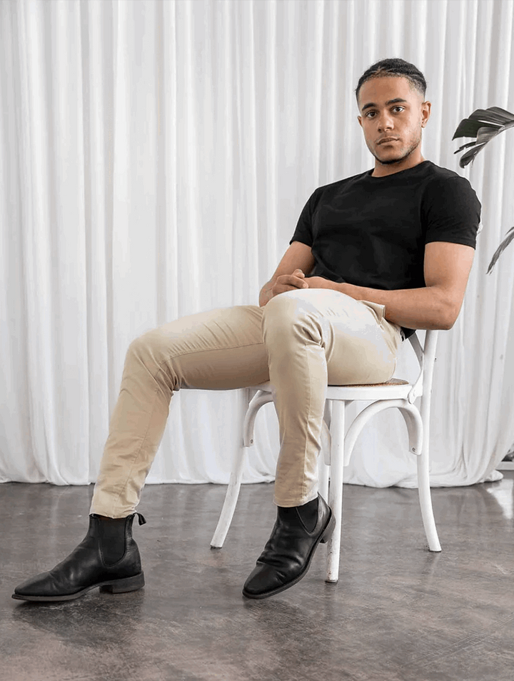 Noa Stretch Hosen - Khaki