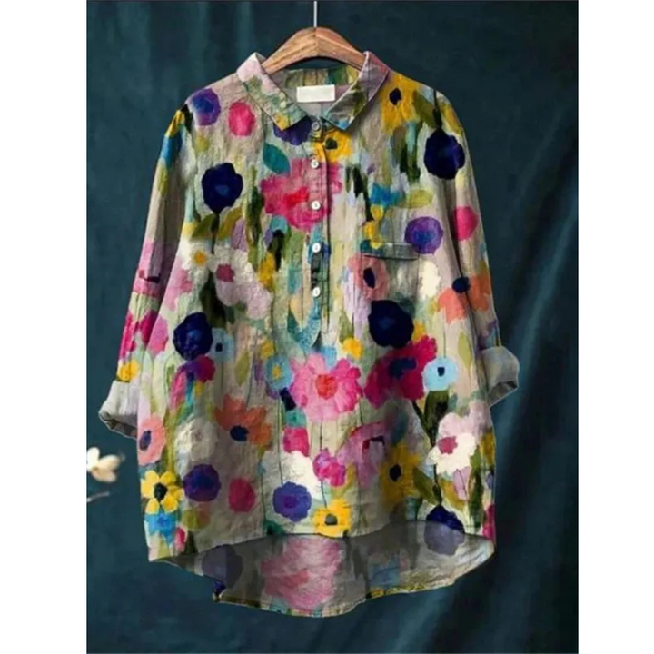 Laluna klassische Blumenbluse