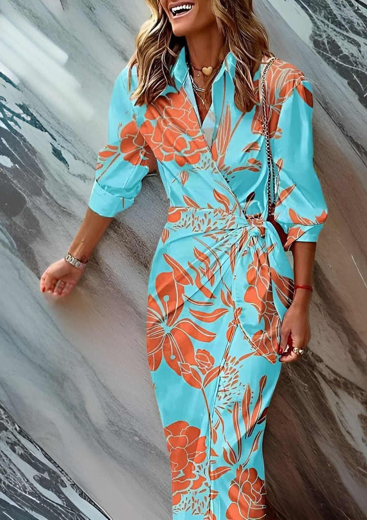 Amalia – Wickelkleid mit Print