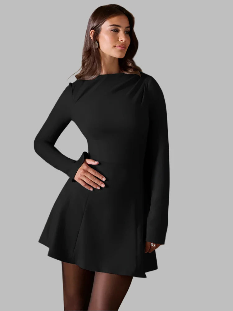Rola- elegantes Kleid mit Rundhalsausschnitt