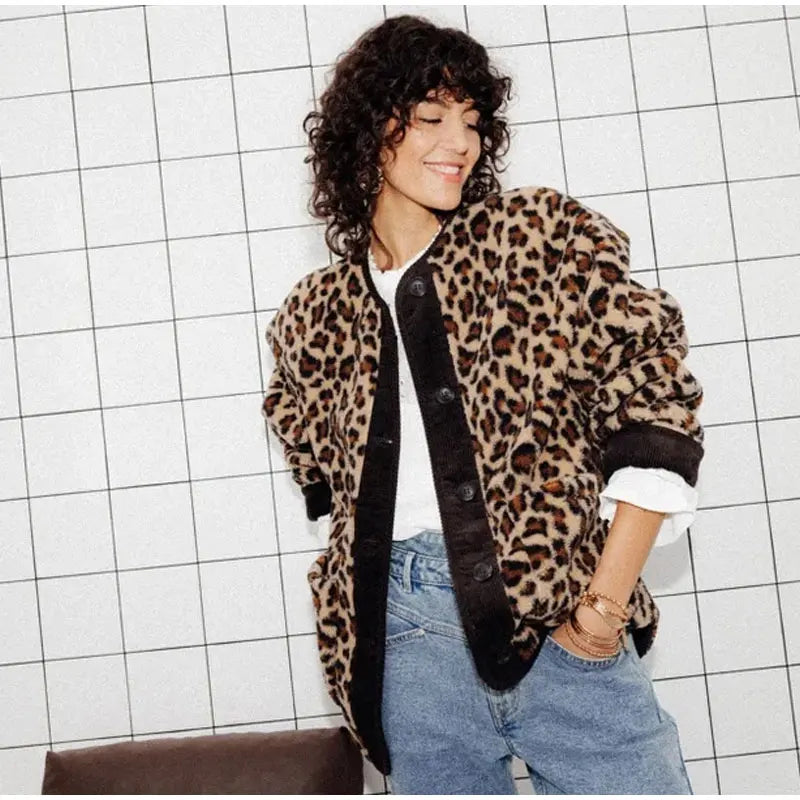 Bernadette™ Leopard Jacke