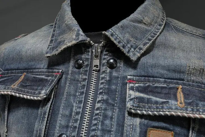 Hugo | Jeansjacke mit Reißverschluss