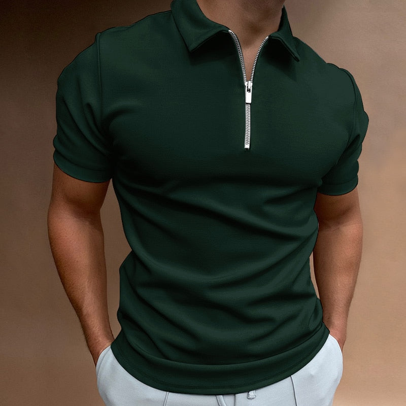 Cooper - Poloshirt mit Reißverschluss