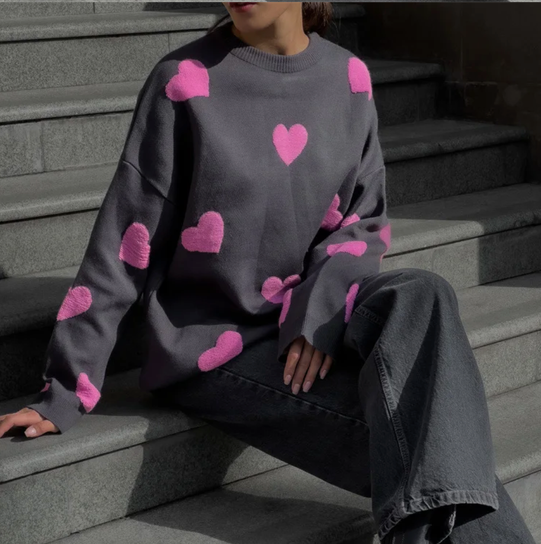 Moona - LOVE TO THE MOON - Weicher Pullover