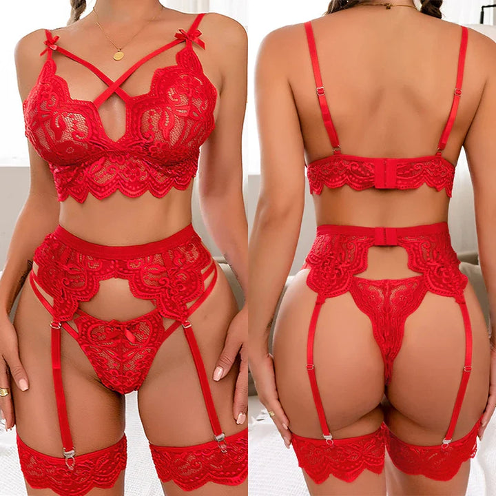 Mariana | 3-teiligs französisches Lingerie-Set