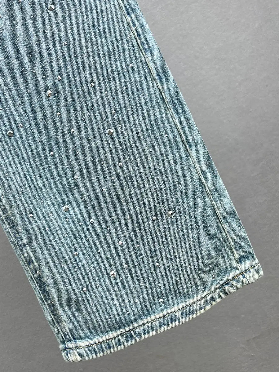 Zoë-  Diamanté Gerade Jeans