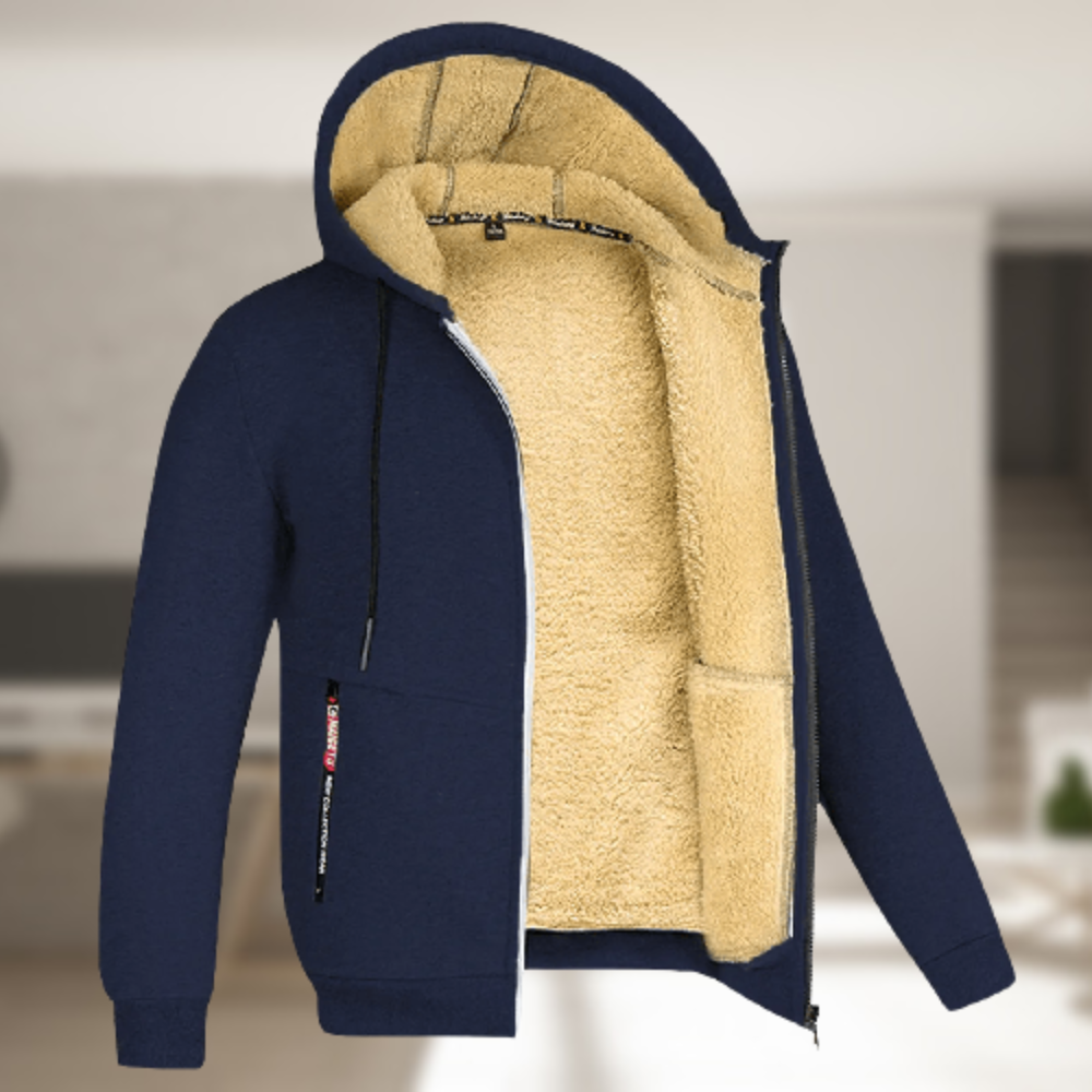 Renzo | Stijlvolle Heren Jas met Zachte Fleece Voering