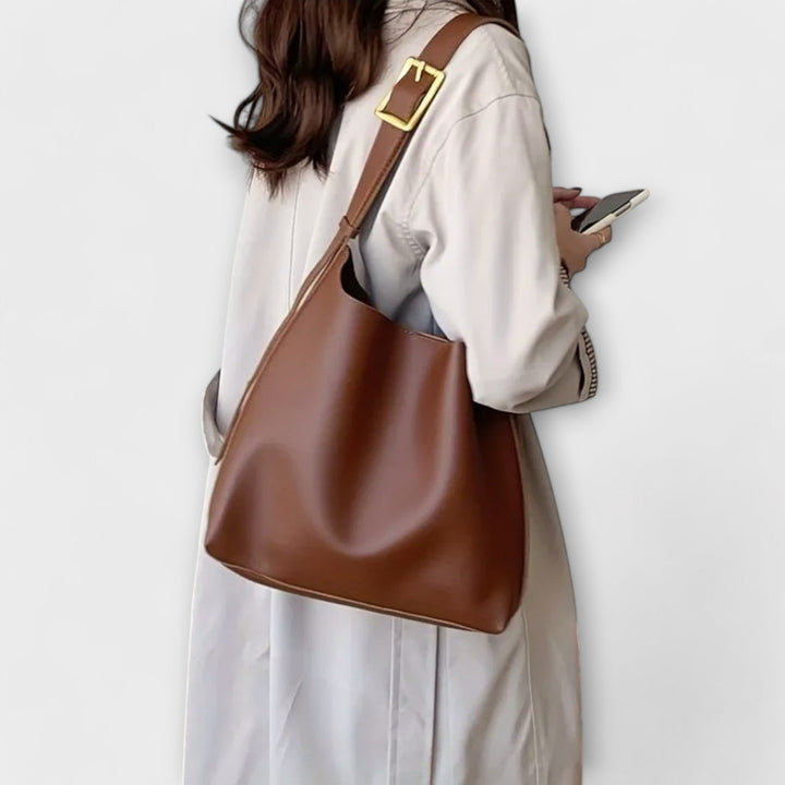 Flair. – Elegante Lederschultertasche