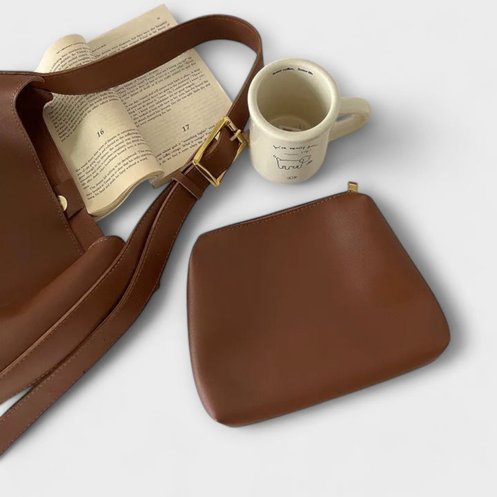 Flair. – Elegante Lederschultertasche