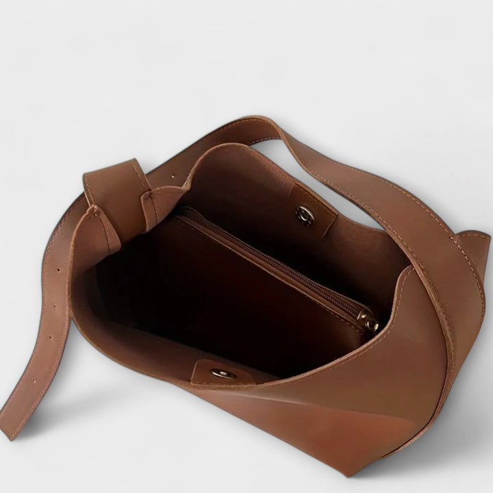 Flair. – Elegante Lederschultertasche