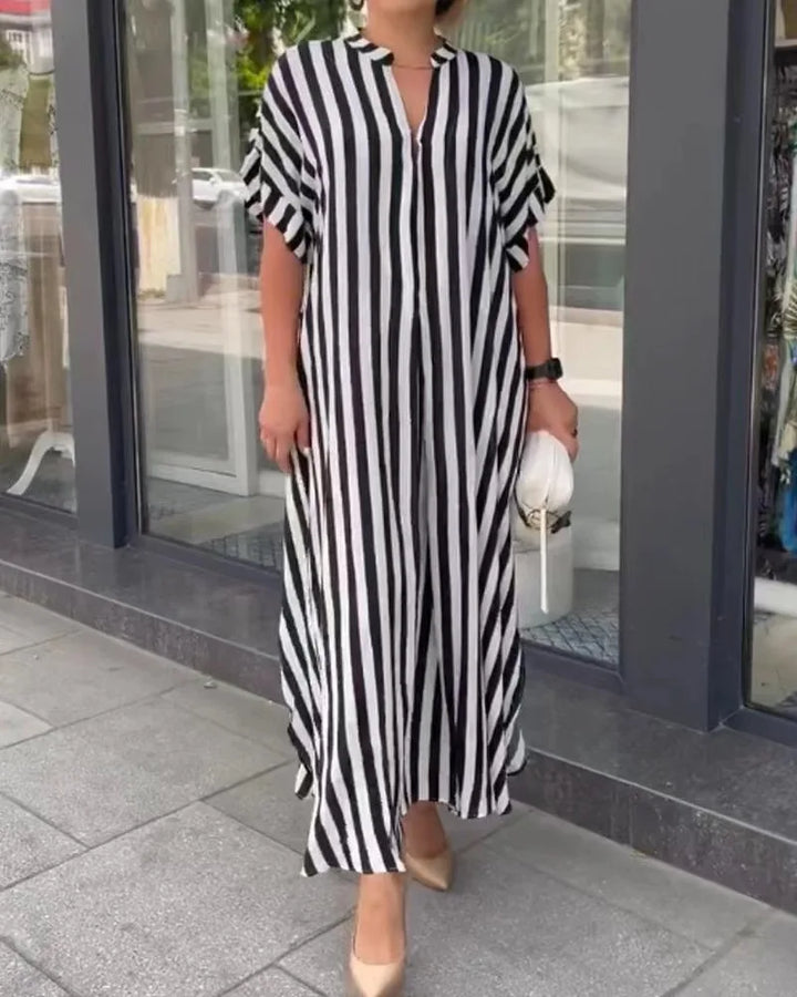 Marez | Gestreiftes Boho-Kleid