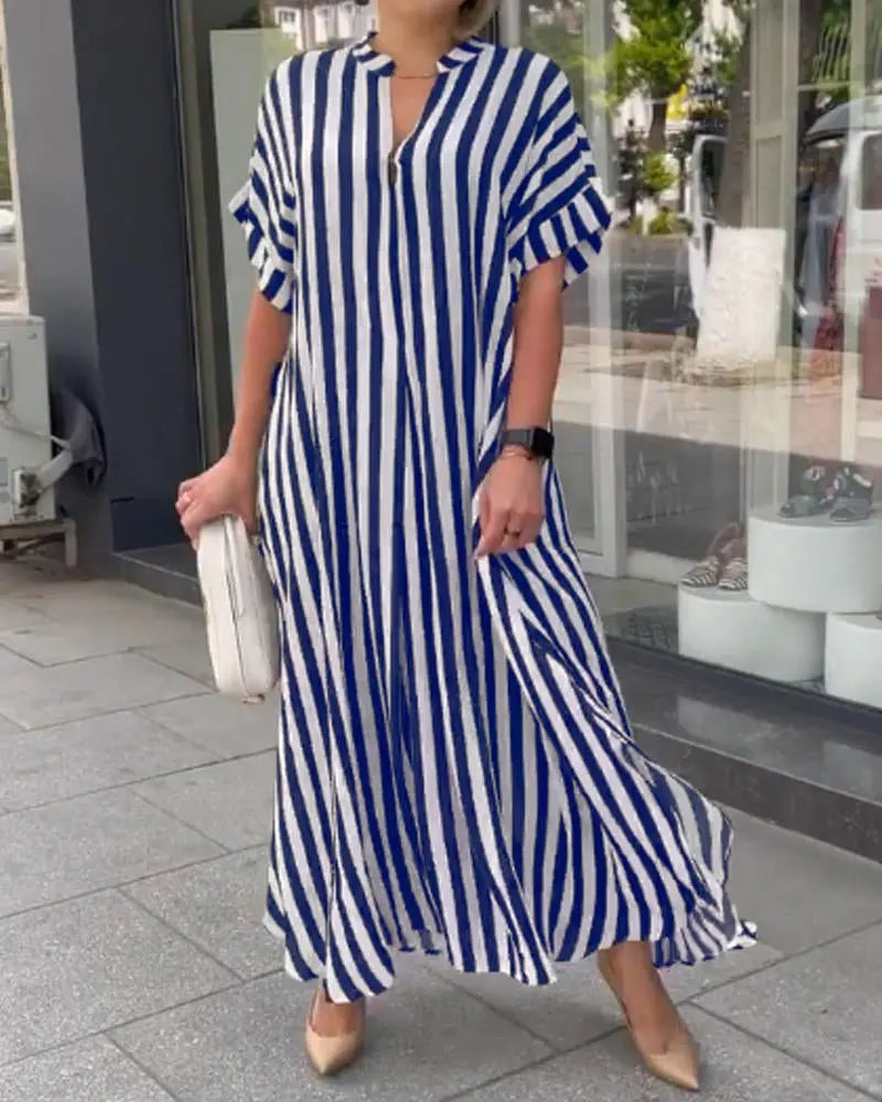 Marez | Gestreiftes Boho-Kleid