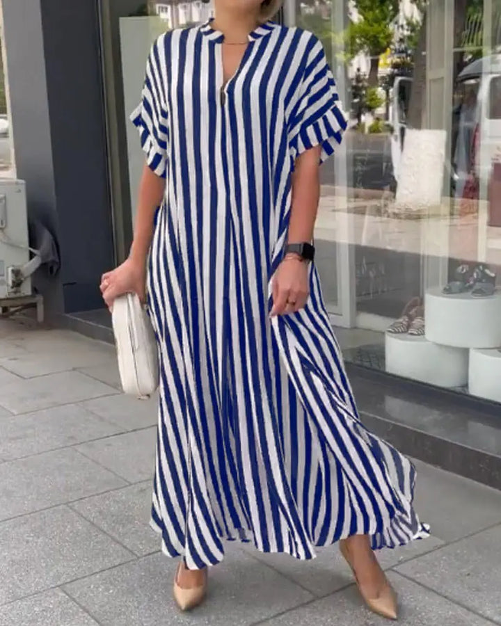 Marez | Gestreiftes Boho-Kleid