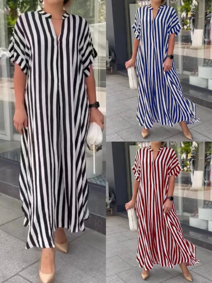 Marez | Gestreiftes Boho-Kleid