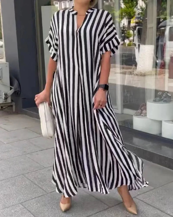 Marez | Gestreiftes Boho-Kleid