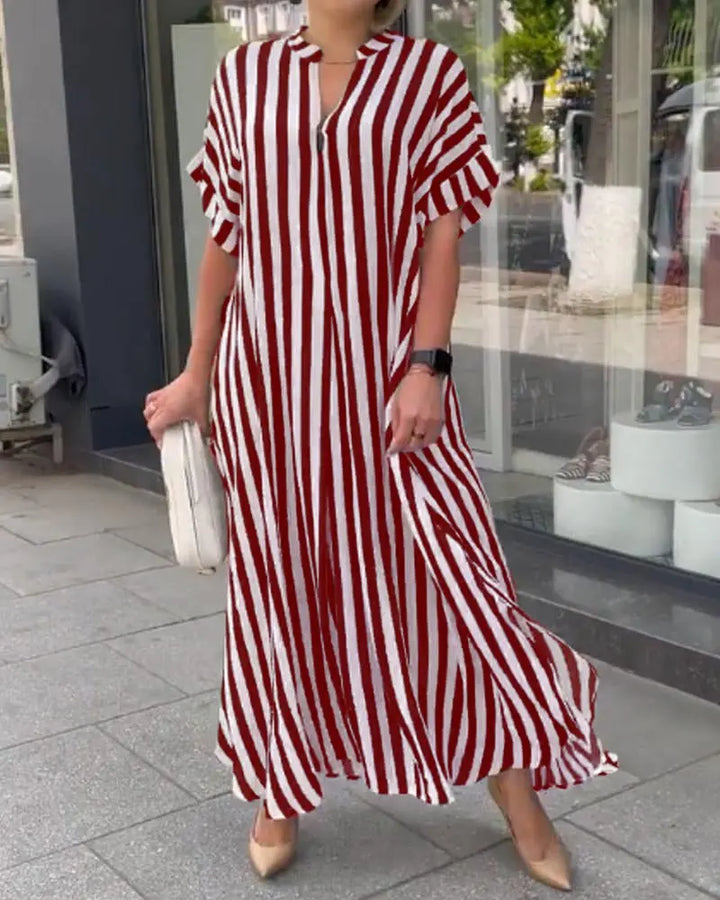 Marez | Gestreiftes Boho-Kleid