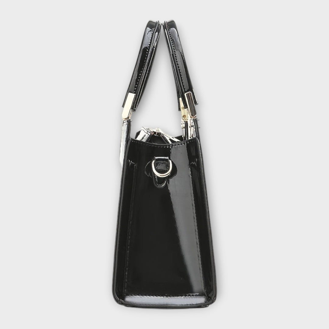 Flair. -  Glänzende Krokodilledermuster-Handtasche