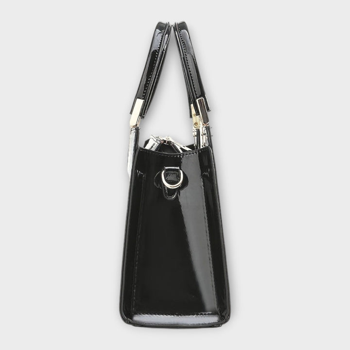 Flair. -  Glänzende Krokodilledermuster-Handtasche