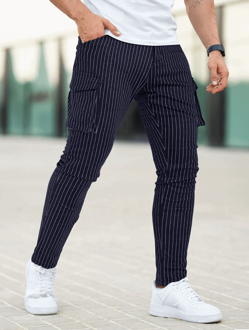 Vittorio Stretch Hosen - Marineblau
