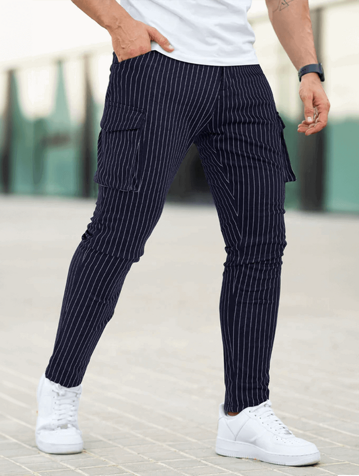 Vittorio Stretch Hosen - Marineblau