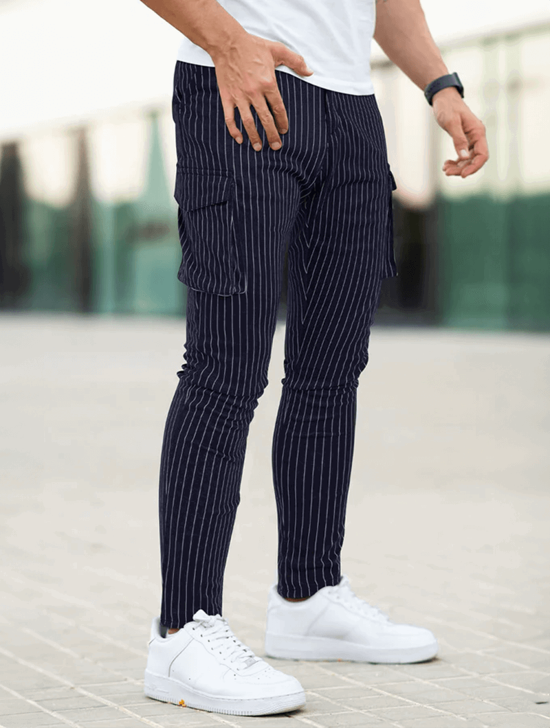 Vittorio Stretch Hosen - Marineblau