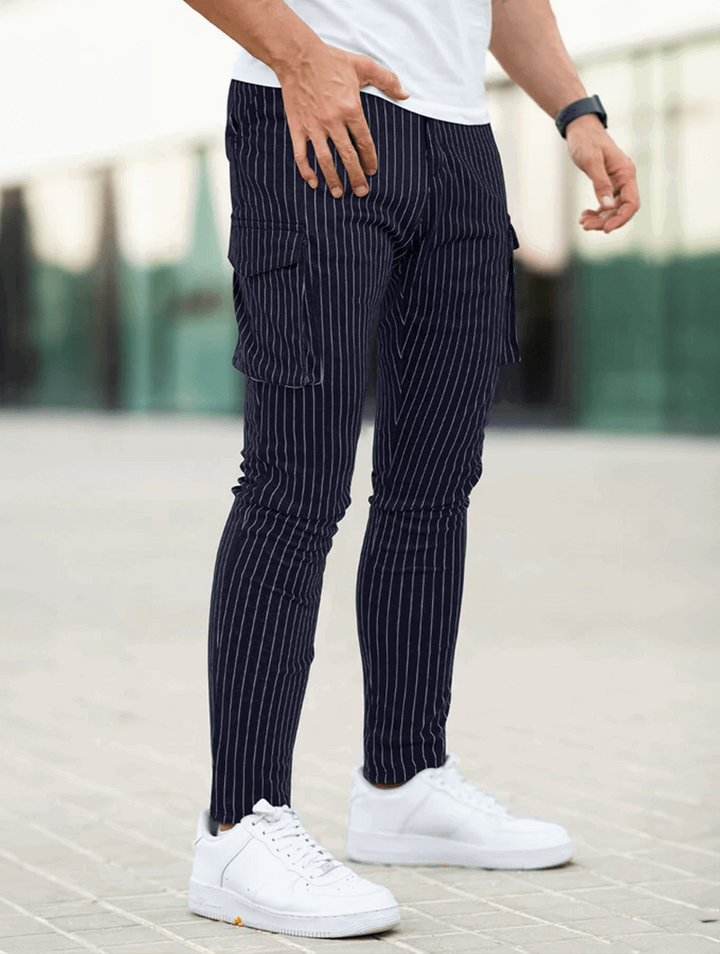 Vittorio Stretch Hosen - Marineblau