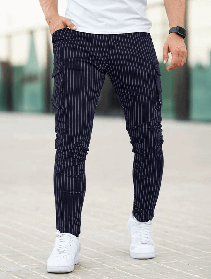 Vittorio Stretch Hosen - Marineblau