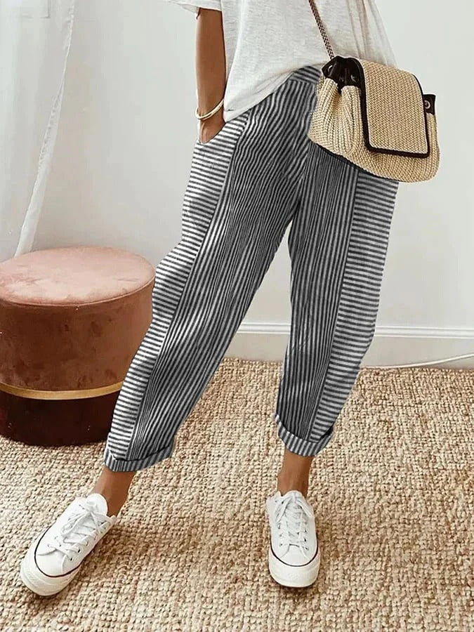 Elara™ | Gestreifte Hose